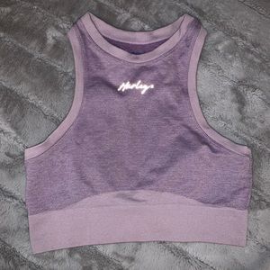 💚 Hurley workout crop top in lavender